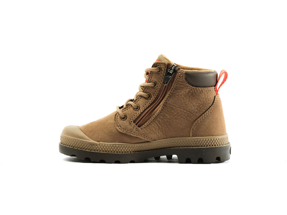 Botas Palladium PAMPA HI CUFF WP OZ Niños Marrones | Costa Rica-67192